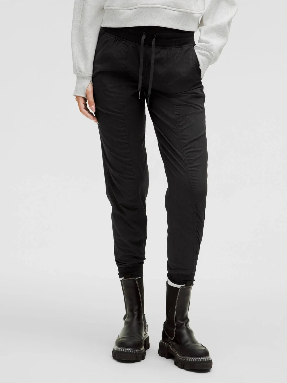 Lululemon Dance Studio Jogger Track Pants Drawstring Black Size 6